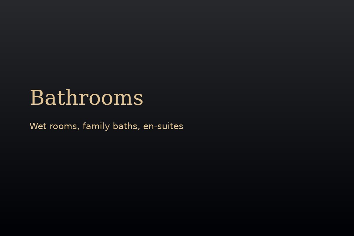 Bathroom design
