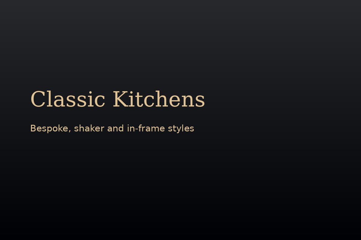 Classic shaker kitchen design
