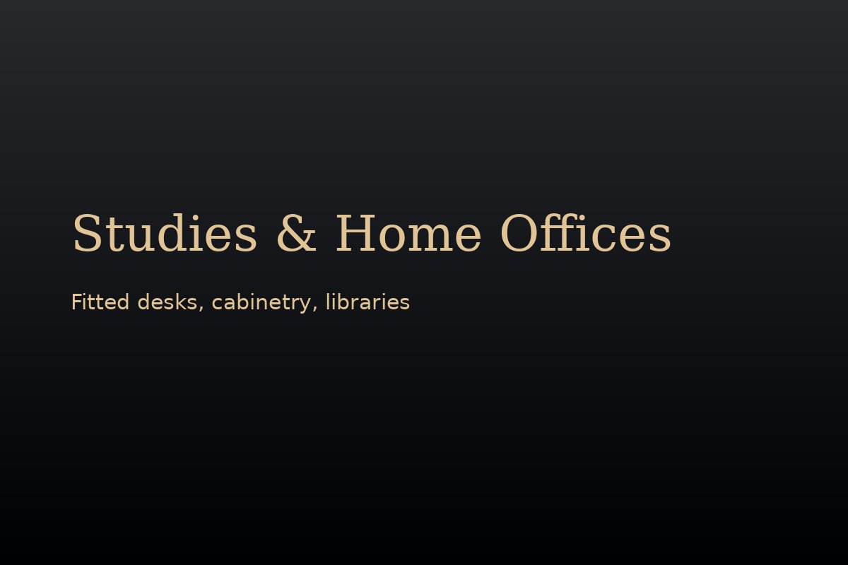Study and home office design